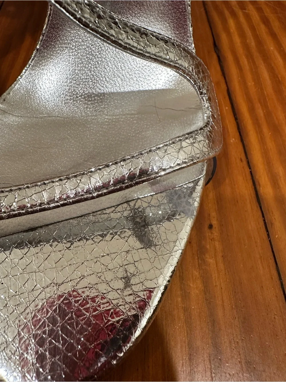 Christian Louboutin Silver Rosalie 100 mm